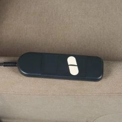 Power Recline and Lift Chair in Barley Tan Plush Low-Pile Velour by ProLounger -DealsProLounger Store barley tan prolounger recliners rcl78 cnf82 lt 44 1000