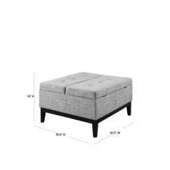 18 in. Beige Grey Dual Lift Storage Coffee Table by ORE International -DealsProLounger Store beige grey ore international bedroom benches hb4712b 40 1000