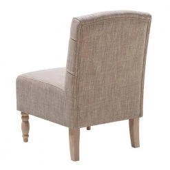 Lina Beige Tufted Upholstered Armless Slipper Chair by Madison Park -DealsProLounger Store beige madison park accent chairs fpf18 0172 1f 1000