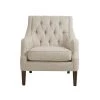 Elle Beige Button Tufted Accent Chair by Madison Park