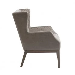 Benjamin Cream/Taupe Dark coffee Finish Recessed Arm Accent Chair by Madison Park 12 Benjamin Cream/Taupe Dark coffee Finish Recessed Arm Accent Chair by Madison Park -DealsProLounger Store beige madison park accent chairs mp100 1006 c3 1000