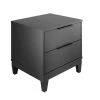 Milo Modern 2-Drawer Black Nightstand (17.7 in. H x 18.3 in. W x 15.75 in. D) by Boyd Sleep -DealsProLounger Store black boyd sleep nightstands ammbk660nt 64 1000