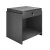 Silas 1-Drawer Black Nightstand (19.7 in. H x 19.7 in. W x 15.75 in. D) by Boyd Sleep