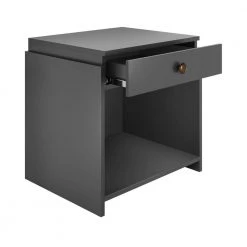 Silas 1-Drawer Black Nightstand (19.7 in. H x 19.7 in. W x 15.75 in. D) by Boyd Sleep -DealsProLounger Store black boyd sleep nightstands amsbk660nt c3 1000