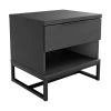 Cade Single Drawer Modern 19.3 Hx19.7 D Nightstand, Black by Boyd Sleep 2 Cade Single Drawer Modern 19.3 Hx19.7 D Nightstand, Black by Boyd Sleep -DealsProLounger Store black boyd sleep nightstands cabk150ns 64 1000