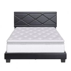 Antwerp Faux Leather Queen Platform Bed Frame and Headboard, Black by Boyd Sleep 14 Antwerp Faux Leather Queen Platform Bed Frame and Headboard, Black by Boyd Sleep -DealsProLounger Store black boyd sleep platform beds vmi1407bkqn 44 1000