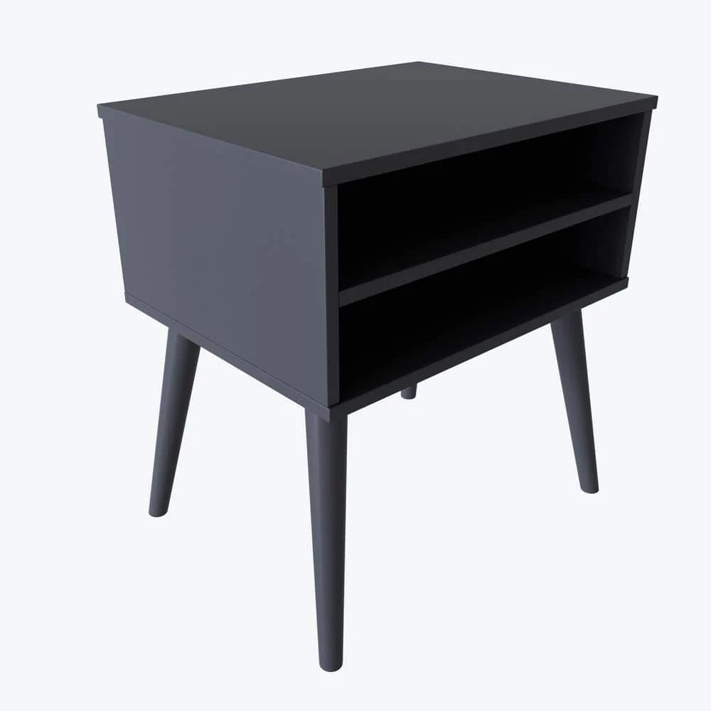 Parker Mid Century Modern Black Open Nightstand by Boyd Sleep 3 Parker Mid Century Modern Black Open Nightstand by Boyd Sleep
