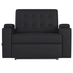 48 in. Black Microfiber Fabric 2-Seat Wall Hugger Loveseat Recliner with Cupholders and Storage by ProLounger 16 48 in. Black Microfiber Fabric 2-Seat Wall Hugger Loveseat Recliner with Cupholders and Storage by ProLounger -DealsProLounger Store black microfiber prolounger loveseats a184038 c3 1000