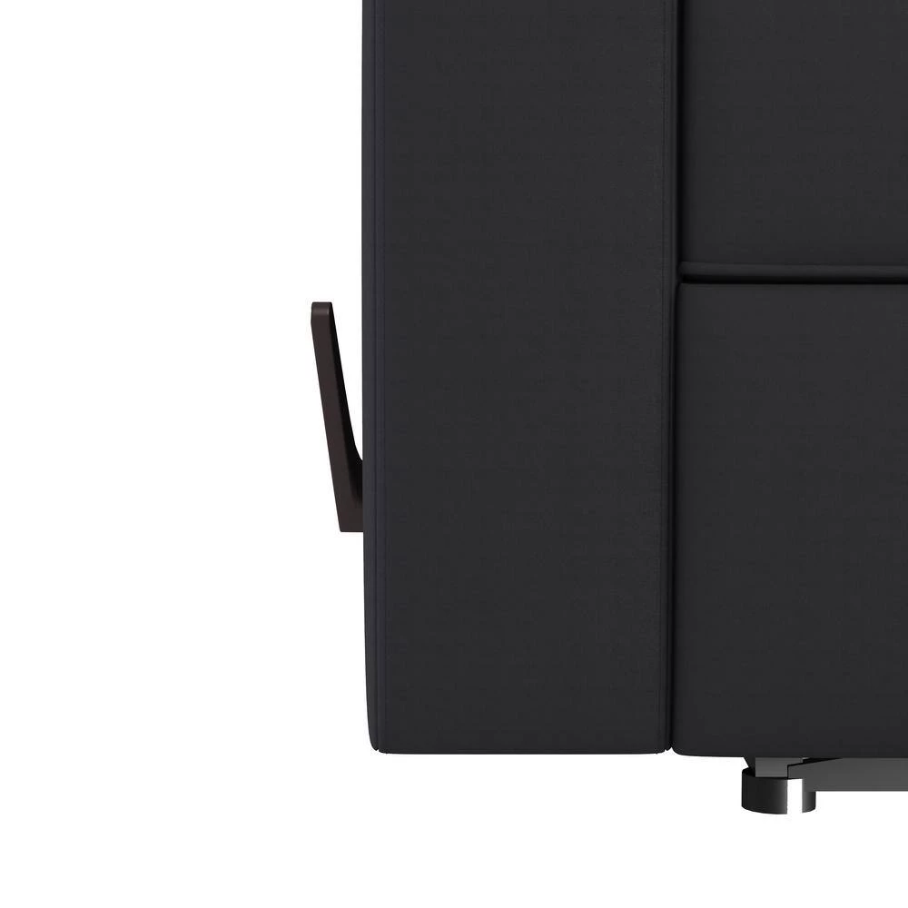 48 in. Black Microfiber Fabric 2-Seat Wall Hugger Loveseat Recliner with Cupholders and Storage by ProLounger 11 48 in. Black Microfiber Fabric 2-Seat Wall Hugger Loveseat Recliner with Cupholders and Storage by ProLounger - Image 9