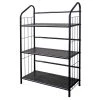 37 in. Black 3-Shelf Metal Accent Bookcase by ORE International -DealsProLounger Store black ore international bookcases bookshelves r597 3b 64 1000