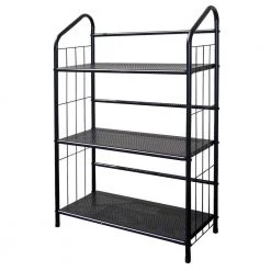 37 in. Black 3-Shelf Metal Accent Bookcase by ORE International
