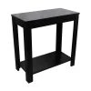 24 in. H Black Rectangle Wood Chairside End Table by ORE International