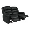 58 in. Black Polyester 2-Seater Reclining Loveseat with Flared Arms by ProLounger -DealsProLounger Store black prolounger loveseats rcl61 kzs19 2s 64 1000