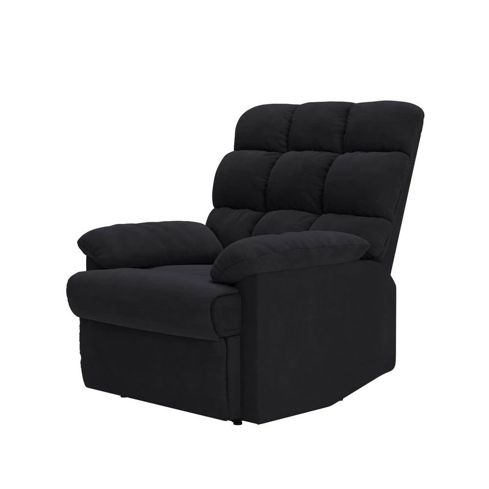 Black Microfiber Wall Hugger Recliner by ProLounger 12 Black Microfiber Wall Hugger Recliner by ProLounger - Image 10