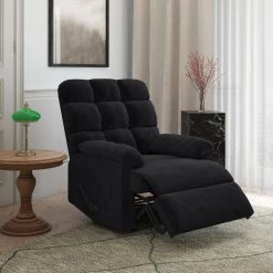 Black Microfiber Wall Hugger Recliner by ProLounger 27 Black Microfiber Wall Hugger Recliner by ProLounger -DealsProLounger Store black prolounger recliners a138383 31 1000