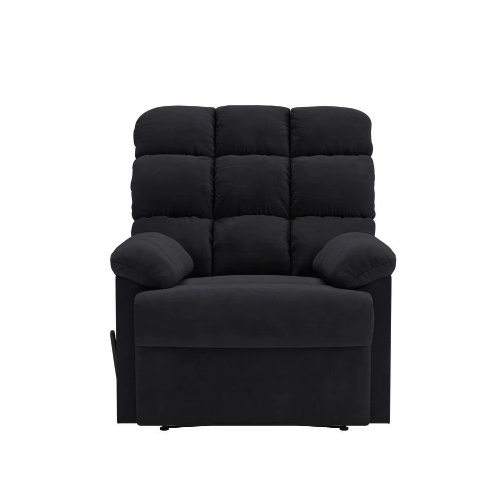 Black Microfiber Wall Hugger Recliner by ProLounger 11 Black Microfiber Wall Hugger Recliner by ProLounger - Image 9