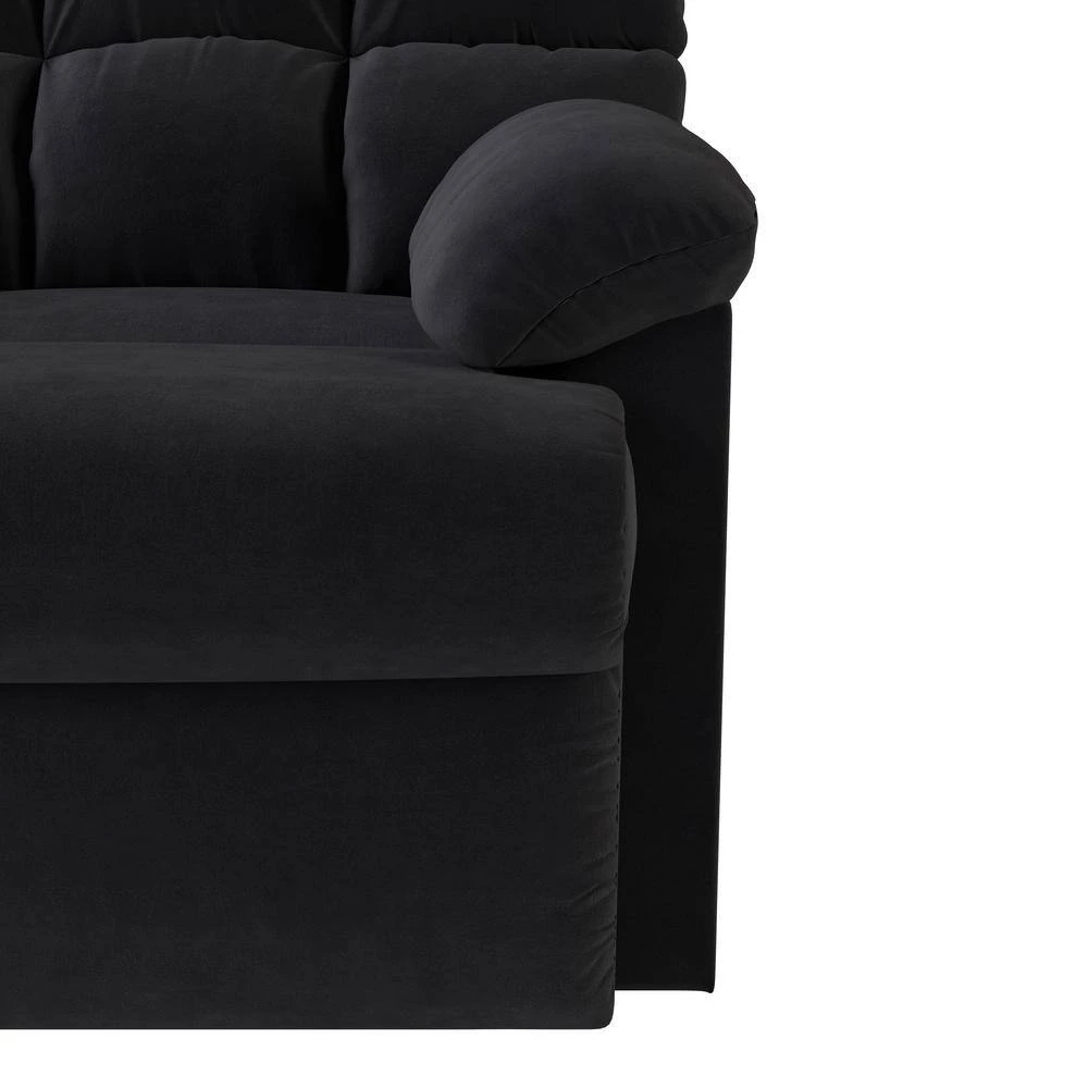 Black Microfiber Wall Hugger Recliner by ProLounger 14 Black Microfiber Wall Hugger Recliner by ProLounger - Image 12