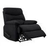 Black Microfiber Wall Hugger Recliner by ProLounger