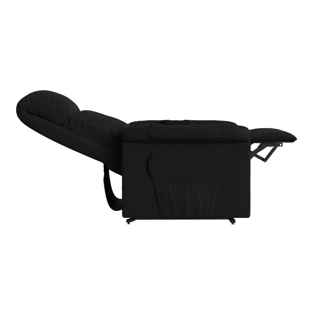 Black Microfiber Power Recline and Lift Chair by ProLounger 9 Black Microfiber Power Recline and Lift Chair by ProLounger - Image 7