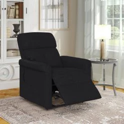 Black Microfiber Power Recline and Lift Chair by ProLounger 23 Black Microfiber Power Recline and Lift Chair by ProLounger -DealsProLounger Store black prolounger recliners rcl43 aaa19 lt c3 1000