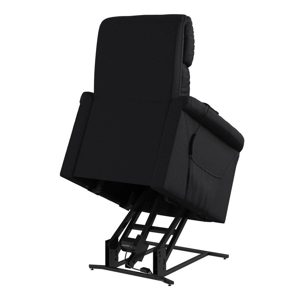 Black Microfiber Power Recline and Lift Chair by ProLounger 14 Black Microfiber Power Recline and Lift Chair by ProLounger - Image 12
