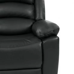 79.5 in. Black Polyester 3-Seater Lawson Reclining Sofa with Flared Arms by ProLounger -DealsProLounger Store black prolounger sofas couches rcl61 kzs19 3s 1f 1000