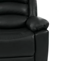 101 in. Black Polyester 4-Seater Lawson Reclining Sofa with Flared Arms by ProLounger -DealsProLounger Store black prolounger sofas couches rcl61 kzs19 4s 1f 1000