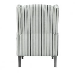 Farmhouse Woven Black Stripe Wingback Push Back Recliner Chair by ProLounger 12 Farmhouse Woven Black Stripe Wingback Push Back Recliner Chair by ProLounger -DealsProLounger Store black woven stripe prolounger recliners a157711 66 1000