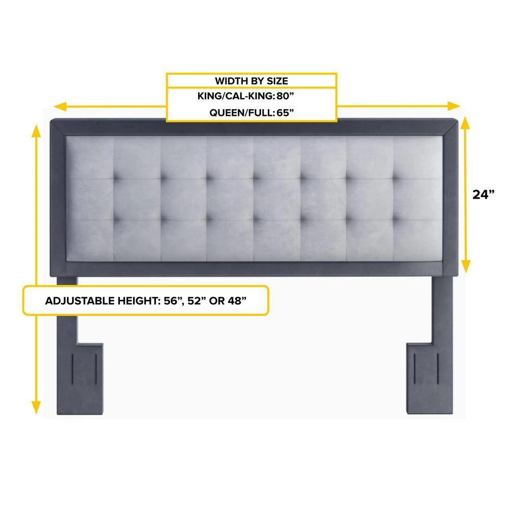 Zayn Blue Velvet Upholstered King Headboard by Boyd Sleep 6 Zayn Blue Velvet Upholstered King Headboard by Boyd Sleep - Image 4