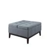 Blue Grey Dual Lift Storage Coffee Table Ottoman by ORE International 1 Blue Grey Dual Lift Storage Coffee Table Ottoman by ORE International -DealsProLounger Store blue grey ore international bedroom benches hb4690 64 1000