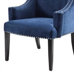 Lucy Blue Upholstered High Back Curved Club Arm Wingback Chair by Madison Park 15 Lucy Blue Upholstered High Back Curved Club Arm Wingback Chair by Madison Park -DealsProLounger Store blue madison park accent chairs fpf18 0098 1f 1000