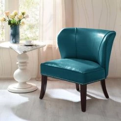 Sheldon Blue Modern Armless Accent Chair by Madison Park 15 Sheldon Blue Modern Armless Accent Chair by Madison Park -DealsProLounger Store blue madison park accent chairs fpf18 0167 31 1000