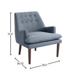 Elsa Blue Mid-Century Accent Arm Chair by Madison Park 12 Elsa Blue Mid-Century Accent Arm Chair by Madison Park -DealsProLounger Store blue madison park accent chairs fpf18 0253 40 1000
