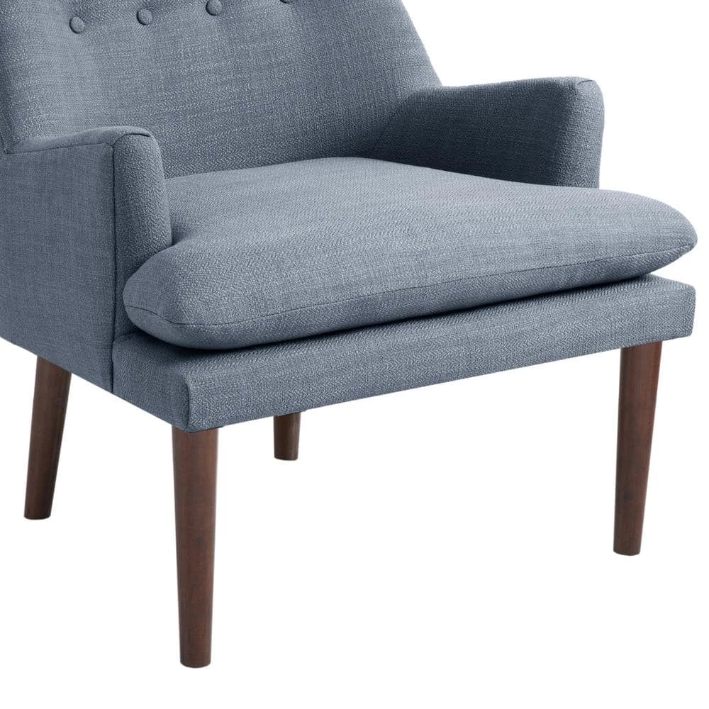Elsa Blue Mid-Century Accent Arm Chair by Madison Park 7 Elsa Blue Mid-Century Accent Arm Chair by Madison Park - Image 5