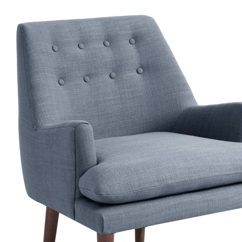 Elsa Blue Mid-Century Accent Arm Chair by Madison Park 6 Elsa Blue Mid-Century Accent Arm Chair by Madison Park - Image 4