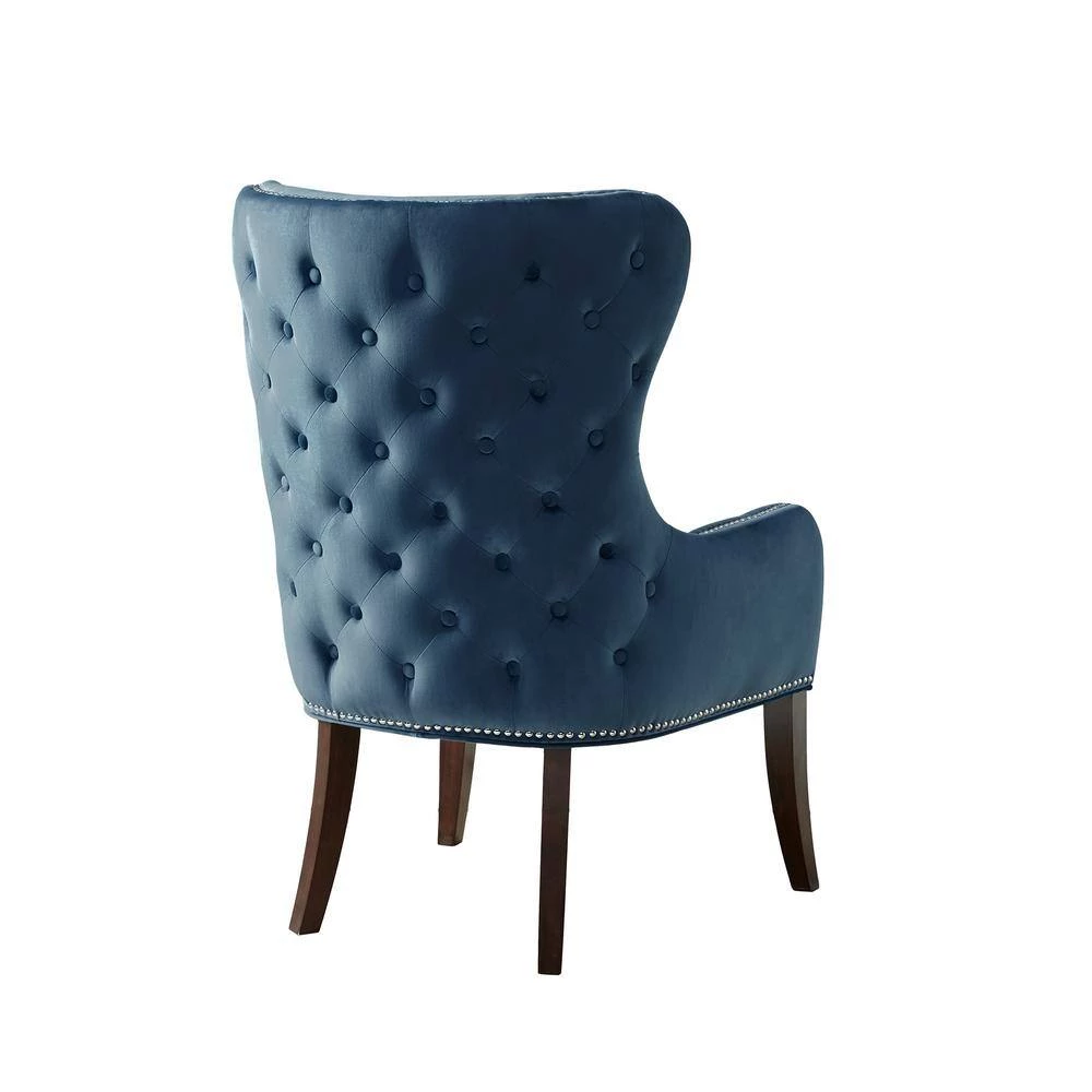 Irvine Blue Button Tufted Back Accent Chair by Madison Park 6 Irvine Blue Button Tufted Back Accent Chair by Madison Park - Image 4