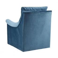 Morton Blue Velvet Fabric Swivel Chair by Madison Park -DealsProLounger Store blue madison park accent chairs mp103 0243 4f 1000