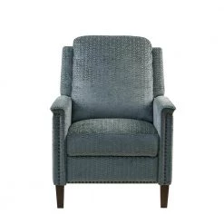 Cecile Blue Push Back Upholstered Recliner by Madison Park