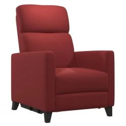 Power Wall Hugger Brick Red Plush Low-Pile Velour Reclining Chair with USB Port by ProLounger -DealsProLounger Store brick red prolounger recliners a139052 1f 1000