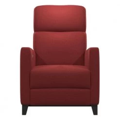 Power Wall Hugger Brick Red Plush Low-Pile Velour Reclining Chair with USB Port by ProLounger -DealsProLounger Store brick red prolounger recliners a139052 4f 1000