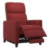 Power Wall Hugger Brick Red Plush Low-Pile Velour Reclining Chair with USB Port by ProLounger -DealsProLounger Store brick red prolounger recliners a139052 64 1000