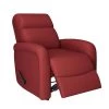 Brick Red Low-Pile Velour Rocker Recliner by ProLounger -DealsProLounger Store brick red prolounger recliners a178365 64 1000