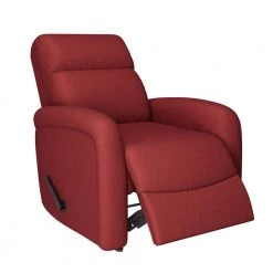 Brick Red Low-Pile Velour Rocker Recliner by ProLounger