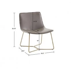 Hawkins Brown/Gold Accent Side Chair by Madison Park -DealsProLounger Store brown gold madison park accent chairs mp100 1084 fa 1000