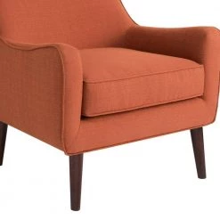 Liam Burnt Orange Mid-Century Accent Arm Chair by Madison Park -DealsProLounger Store burnt orange madison park accent chairs fpf18 0219 44 1000