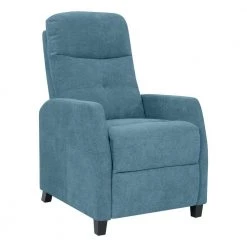 Caribbean Blue Chenille Upholstered Push Back Recliner Chair by ProLounger -DealsProLounger Store caribbean blue chenille prolounger recliners rcl74 brm55 pb 1f 1000