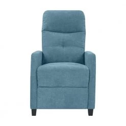 Caribbean Blue Chenille Upholstered Push Back Recliner Chair by ProLounger -DealsProLounger Store caribbean blue chenille prolounger recliners rcl74 brm55 pb 4f 1000