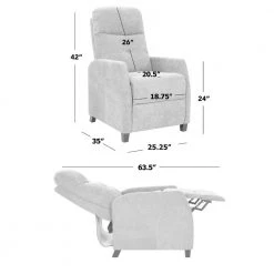 Caribbean Blue Chenille Upholstered Push Back Recliner Chair by ProLounger -DealsProLounger Store caribbean blue chenille prolounger recliners rcl74 brm55 pb 76 1000