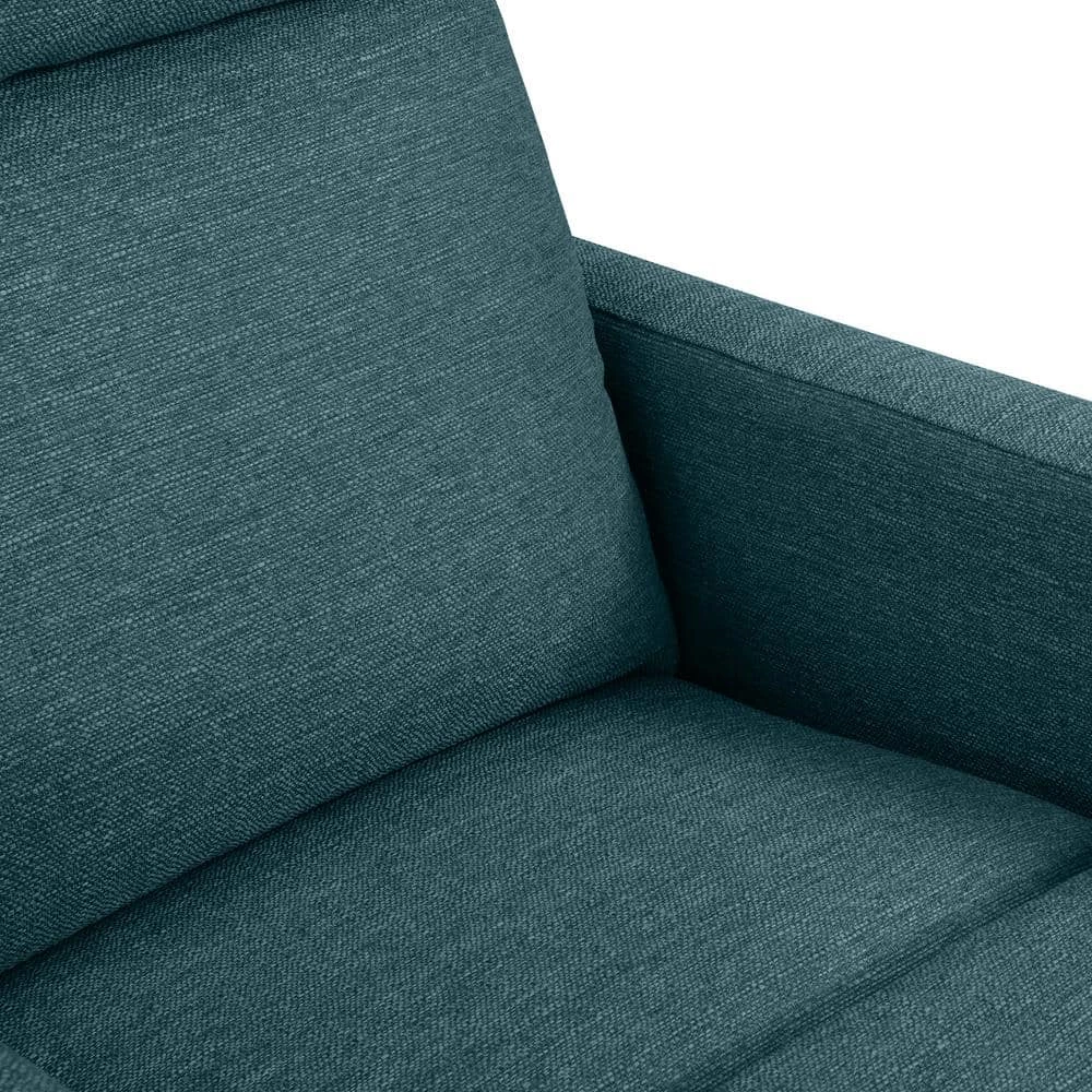 Caribbean Blue Linen-like Fabric Power Wall Hugger Reclining Chair with USB Port by ProLounger 13 Caribbean Blue Linen-like Fabric Power Wall Hugger Reclining Chair with USB Port by ProLounger - Image 11