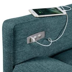 Caribbean Blue Linen-like Fabric Power Wall Hugger Reclining Chair with USB Port by ProLounger 27 Caribbean Blue Linen-like Fabric Power Wall Hugger Reclining Chair with USB Port by ProLounger -DealsProLounger Store caribbean blue linen like prolounger recliners a191494 fa 1000